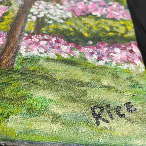 Handpainted Canvas, Spring Walk in Eastern NC 10" x 8" - Picture 3 of 7